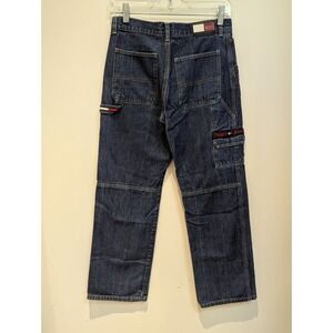 Vintage Y2K Tommy Hilfiger Jeans Boys Size 14 Carpenters Pant Skate Logo 28 x 26